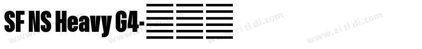 SF NS Heavy G4字体转换 SF NS Heavy G4字体转换